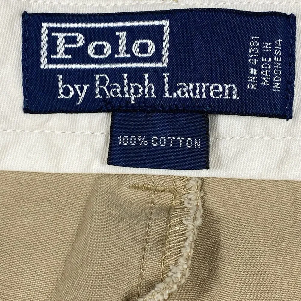 Polo Ralph Lauren The REAL Chino Pant Mens 38X31 Kahaki Classic Fit Cotton Twill